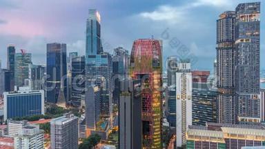 从<strong>唐人街</strong>到新加坡市区的鸟瞰图